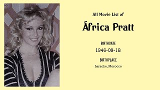 África Pratt Movies list África Pratt Filmography of África Pratt [upl. by Llerahc]