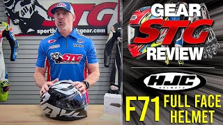 HJC F71 Motorcycle Helmet Review from SportbikeTrackGearcom [upl. by Eurydice757]