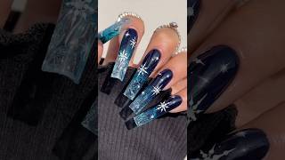 Ice Nail Tutorial using 3D Gel winternails christmasnails nailtutorial nailsart pressonails [upl. by Barraza]