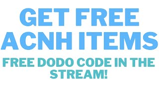 COME AND GET FREE UNLIMITED ACNH ITEMS DODO CODE TO TREASURE ISLAND WHILST I PLAY ACNH [upl. by Alissa]