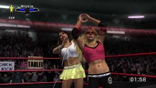 WWE Smackdown vs Raw 2007  XBOX 360 Gameplay  Mickie James vs Trish Stratus [upl. by Souza]