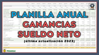 ⚡️PLANILLA ANUAL para proyectar IMPUESTO A LAS GANANCIAS Y SUELDO⚡️ [upl. by Anehsak855]