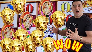 Winning BIG JACKPOTS On High Limit Buffalo Gold Slot Machine [upl. by Ellecrag]