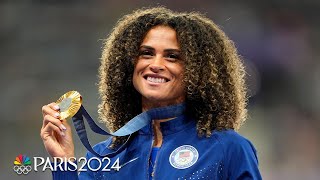 Sydney McLaughlinLevrone awarded recordbreaking gold medal  Paris Olympics  NBC Sports [upl. by Kernan]