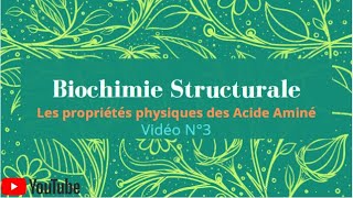 Les acides aminés Propriétés physico chimiques BIOCHIMIE PACES 1ére année médecine [upl. by Yesoj]