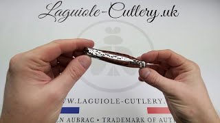 Laguiole Knife with Corkscrew Snakewood  Laguiole UK [upl. by Yrallih]