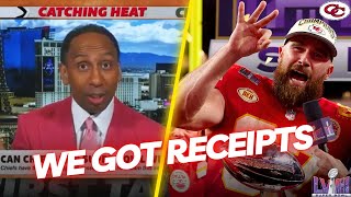 Chiefs TE Travis Kelce Calls Out Disrespect From Stephen A Smith  We Got Receipts To Back It Up [upl. by Bil602]