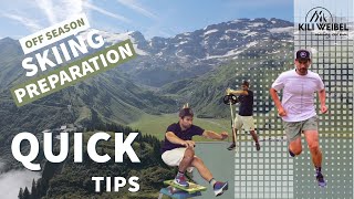 Off season skiing training  quick tips by kili weibel [upl. by Jaymee]