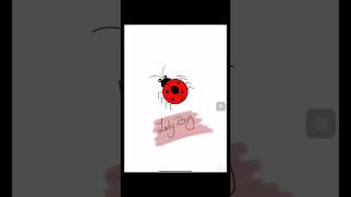 how to draw redbug on ipad drawing ipadpro [upl. by Elvie]