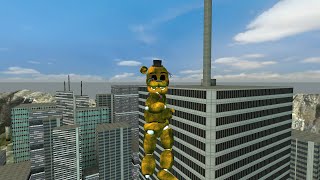 Gmod Fnaf l Throwing Fnaf Off Epic Building 2 [upl. by Laurene]