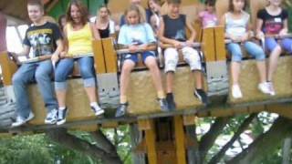 Doppelter Donnerbalken drop tower onride POV Erlebnispark Tripsdrill Germany [upl. by Aivitnahs]