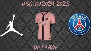 Unboxing Maillot PSG Paris Nike 2425 Third Player Issue Authentic Dri Fit ADV [upl. by Peterman523]