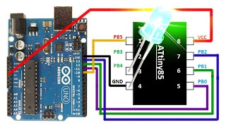 ATtiny85 Programming ATtiny85 Burn Bootloader with Arduino UNO [upl. by Yadseut9]