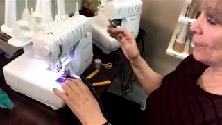 How to Make Wired Ribbon on the Serger Machine Tip Tuesday [upl. by Nahsaj]