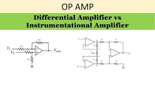 Differential amplifier vs instrumentational amplifier [upl. by Lledal]