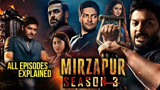 Mirzapur 2024 SEASON 3 Web Series Explained in Hindi  Mirzapur 3 Series All Episode Explained [upl. by Jakie225]