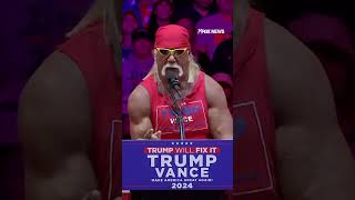 Hulk Hogan speaks at Trumps Madison Square Garden rally in New York City [upl. by Htrow]