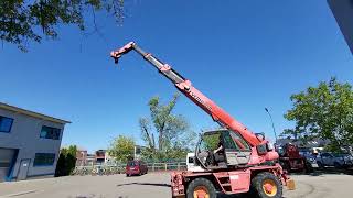 MANITOU MRT 2145 Telescopic forklift with work basket forks [upl. by Mosier]