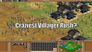 AoE2  Craziest Villager Rush Ever [upl. by Codd]