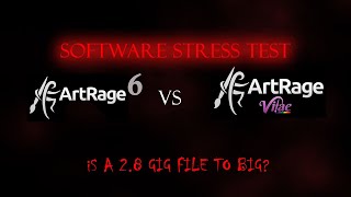 ArtRage 6 vs Artrage Vitae STRESS TEST is 28 gigs to much [upl. by Marquita]