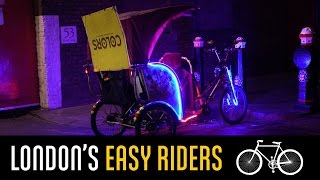 A night in Londons West End through the eyes of a Rickshaw rider Friedel Schroder Londoner 124 [upl. by Hiro]