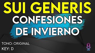 Sui Generis  Confesiones De Invierno  Karaoke Instrumental [upl. by Sihonn]