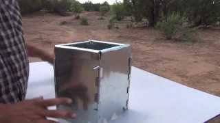 Gasifier camp stove that folds flat [upl. by Melak]