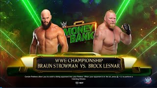 part  52 Brock Lesnar vs Braun strongman WWE Championship [upl. by Atiseret]