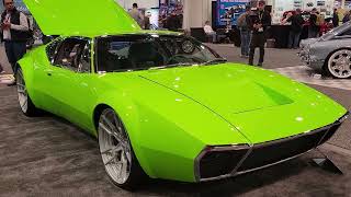 Green 1972 DeTomaso Pantera By Kindig It [upl. by Cagle310]