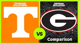 Comparison  Tennessee Volunteers vs Georgia Bulldogs [upl. by Eelrihs]