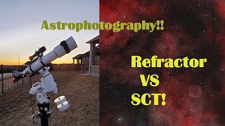 Astrophotography Refractor VS SCT [upl. by Harbed143]