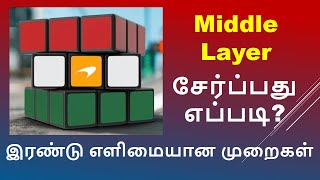 How to solve the Middle Layer  3 x 3 cube  imw [upl. by Cuthbert]