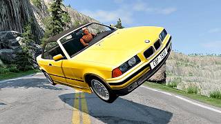 Realistic Rollover Crashes 2 – BeamNG Drive  CrashBoomPunk [upl. by Grati]