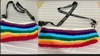 Crochet Rainbow bag [upl. by Shulamith]