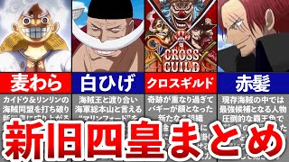 【ONEPIECE】新旧四皇メンバーの組織、海賊団まとめ [upl. by Jaynes]