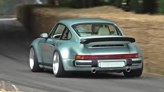 Porsche 911 Reimagined by Singer Turbo Study  38L Twin Turbo Flat Six  Goodwood FOS [upl. by Cherey908]