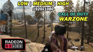 COD Warzone  Rx 480 4GB  intel i54590  16GB Ram  All Settings 1080p [upl. by Putscher]