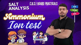 Ammonium test NH4  Salt analysis  detection of ammonium cation  CBSE Board practical [upl. by Kissiah]