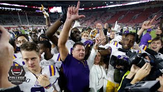 CFP Top 25 rankings reveal LSU up to No 1 Alabama out of top 4  College Football on ESPN [upl. by Luana871]