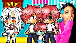 My 3 Overprotective Brothers😅😂 Gacha Life Mini Movie Funny Story Reaction ft Voice Actors [upl. by Darrill]