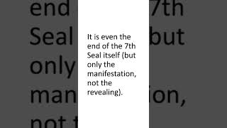 THE SEVENTH SEAL IS THE END OF ALL THINGS theseventhseal [upl. by Jazmin]