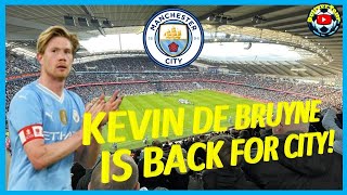 KEVIN DE BRUYNE IS BACK  AMAZING CROWD RESPONSE AS DE BRUYNE RETURNS TO MAN CITY [upl. by Aruasor]