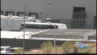 Nogales Mayor tours Border Patrol facility says its quotcomfortablequot for undocumented minors [upl. by Nayr426]