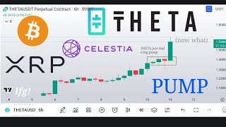 THETA PUMPS quick update crypto price going higher bitcoin xrp tia flow shib  few others [upl. by Suoivatnod]