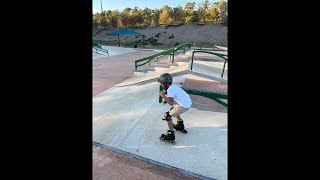 Trying out the new rollerblades Skatepark rollerskating [upl. by Childers]