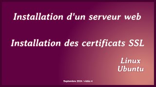 Installation du certificat ssl [upl. by Mezoff]