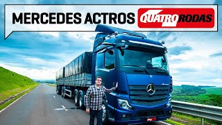 Dirigimos o Mercedes Actros o caminhão mais tecnológico do Brasil  Quatro Rodas [upl. by Sam201]