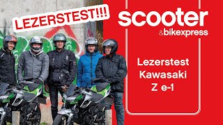 Kawasaki Z e1 Lezerstest  Scooterampbikexpress [upl. by Morvin]