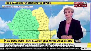 În ce zone vor fi temperaturi și de minus 20 de grade [upl. by Fogel]