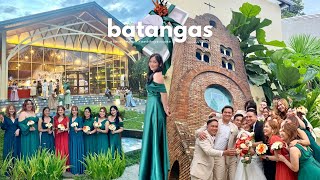 VLOG ‘24 • Family Reunion at Batangas  Wedding🕊️ staycation tagaytay starbucks  Jov Campos [upl. by Htevi]